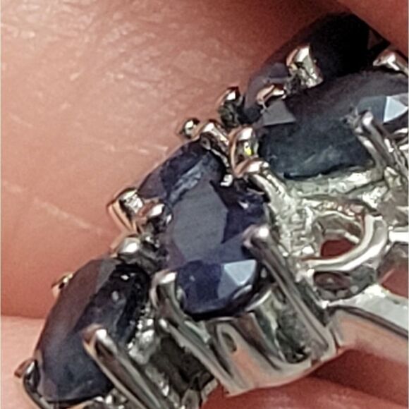 Midnight Sapphire Ring Size 5 - Picture 9 of 16